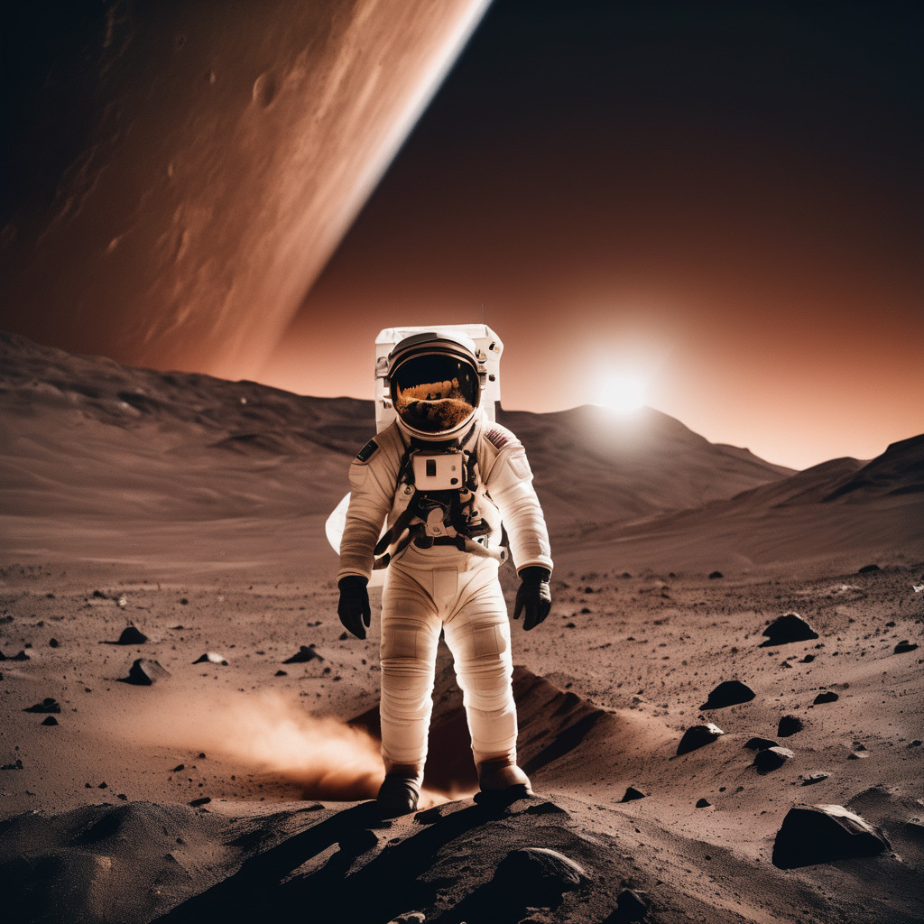 Astronaut on mars